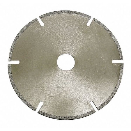 Dynabrade Abrasive Cut-Off Wheel, Gulleted/Slotted, 3 in Dia, 3/8 in Arbor Hole Size, Diamond, 40 Grit 93658