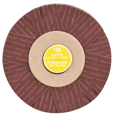 Dynabrade Sanding Star, 4" dia., 150G, AO, Spindle-Mt 93168