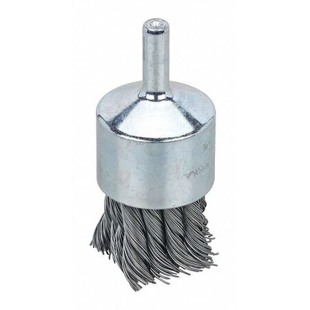 Dynabrade Stainless Steel Cup Brush - Shank Attachment - 1 in Dia - 0.014 in Bristle Dia & 22000 Max RPM - 78856 [PRICE is per EACH]
