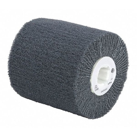 Dynabrade Flap Wheel, 4"dia.x4"x3/4"S-U Fine 79490