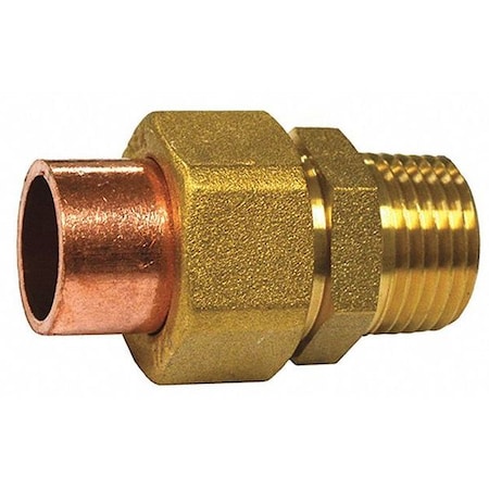 Jones Stephens Union, Copper, 3/4 C x MIP, Lead Free K126610100