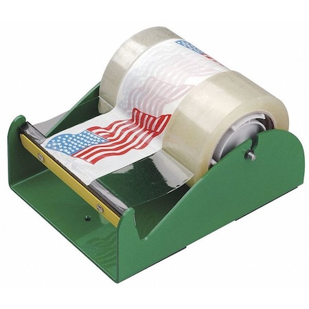 Nifty Products Tape Dispenser, Multi-roll, Tabletop, 6", 6" Max. Tape Width. metal, Green D56HD
