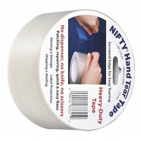 Nifty Products Nifty Hand Tear Tape, 2"x55yd, Clr, PK36 T3761RTL