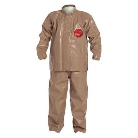 Dupont Jacket Overall, Xl, Tychem(R) 5000, Zipper Front, Elastic Cuff, Taped Seam, 6 PK C3750TTNXL000600