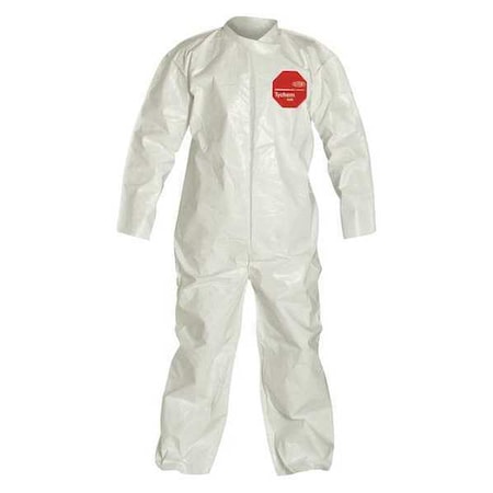 DUPONT Coverall, 12 PK, White, Tychem(R) 4000, Zipper SL120BWH2X001200