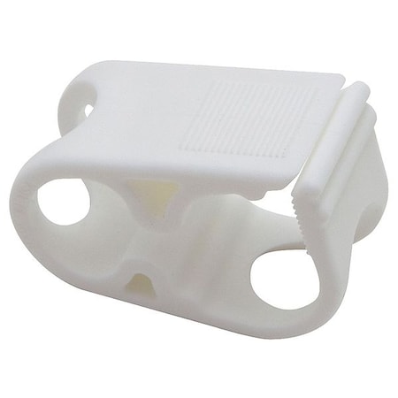 DYNALON Clamp, PP, White, PK25 670755