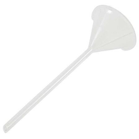 Zoro Select Funnel, Polypropylene, 150mm, Clear, PK2 241754-0001