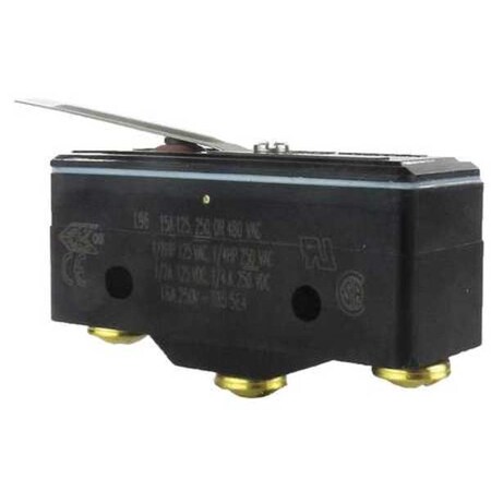 Honeywell Industrial Snap Action Switch, Leaf, Lever Actuator, SPDT, 15A @ 240V AC Contact Rating BZ-2RL5551-A2