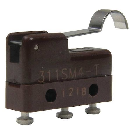 Honeywell Subminiature Snap Action Switch - SPDT, Lever Roller, 5A, Solder Terminals 311SM4-T