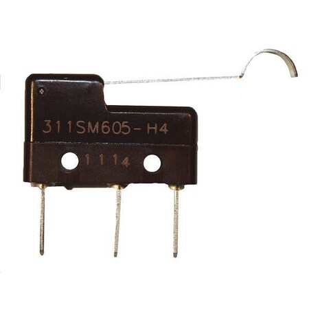 Honeywell Miniature Snap Action Switch, Lever, Simulated Roller Actuator, SPDT, 5A @ 240V AC Contact Rating 311SM605-H4
