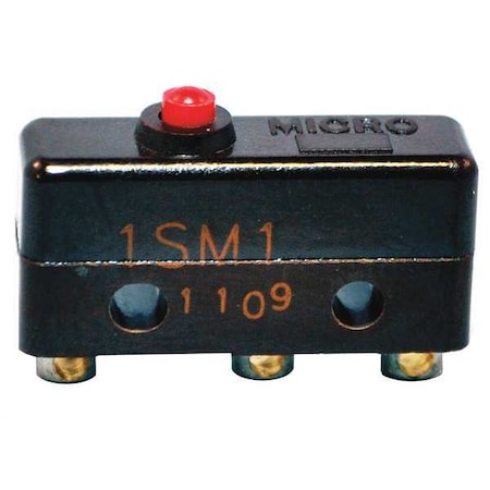 Honeywell Miniature Snap Action Switch, Pin, Plunger Actuator, SPDT, 5 A at 240 V AC Contact Rating 1SM1