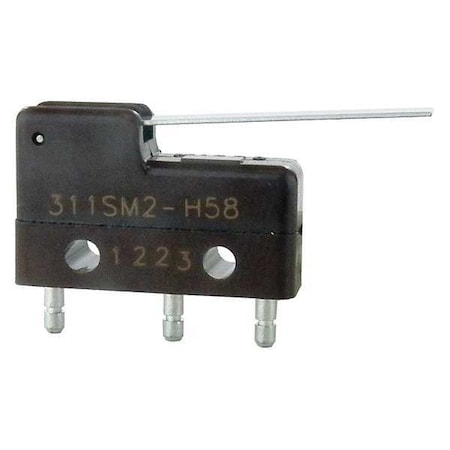 Honeywell Miniature Snap Action Switch, Lever Actuator, SPDT, 5A @ 240V AC Contact Rating 311SM2-H58