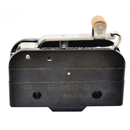 Honeywell Industrial Snap Action Switch, Hinge, Lever Actuator, SPDT, 15A @ 120V AC Contact Rating BZ-RW922-A2