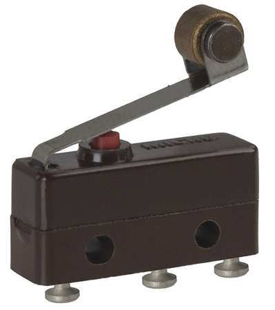 HONEYWELL Miniature Snap Action Switch, Lever, Roller Actuator, SPDT, 5A @ 240V AC Contact Rating 111SM2-T