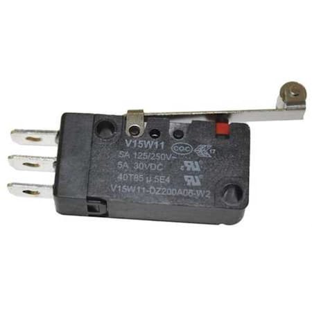Honeywell Miniature Snap Action Switch, Lever, Long, Roller Actuator, SPDT, 5A @ 240V AC Contact Rating V15W-DZ200A06-W2