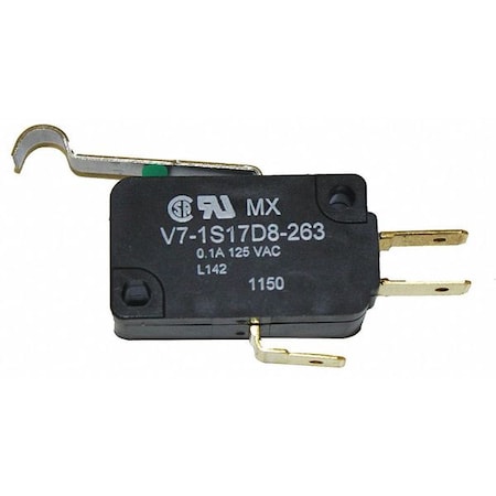 Honeywell Miniature Snap Action Switch, Lever, Simulated Roller Actuator, SPDT V7-1S17D8-263