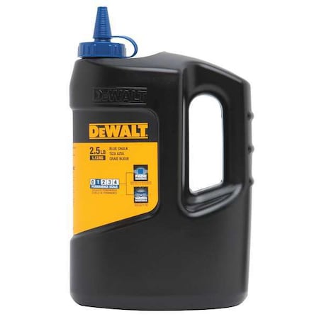 Dewalt Marking Chalk, Blue, Semi-Permanent, 2.5lb DWHT47058