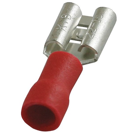 Power First Female Disconnect, Red, 22-16AWG, PK100 24C887