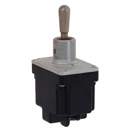 HONEYWELL Toggle Switch, DPDT, 6 Connections, Momentary On/Maintained Off/Momentary On, 1/2 hp, 10A @ 277V AC 2TL1-7