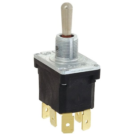 HONEYWELL Toggle Switch, DPDT, 6 Connections, Momentary On/Maintained Off/Maintained On, 1/2 hp, 10A @ 277V AC 32NT91-5