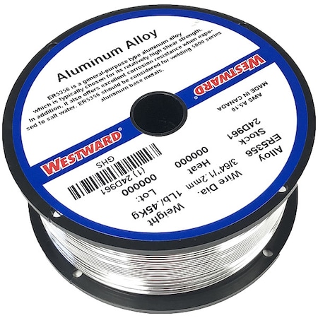 Westward Mig Welding Wire, ER5356, 0.047, 1lb 24D961