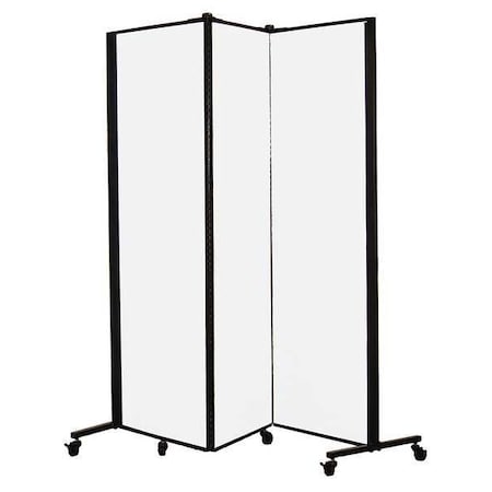 Screenflex Portable Room Divider, 5Ft 9In W, Ice HKDL603-VT