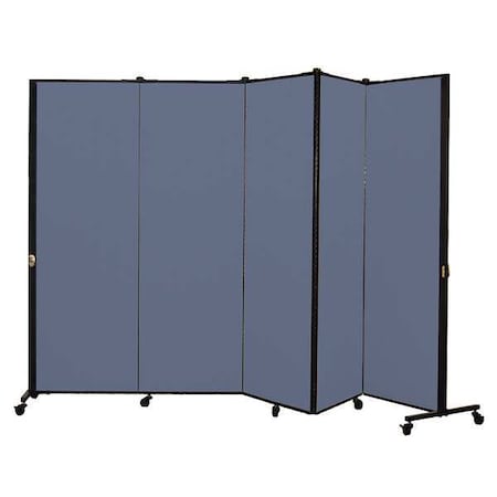 Screenflex Portable Room Divider, 9Ft 5In W, Lake HKDL605-DB
