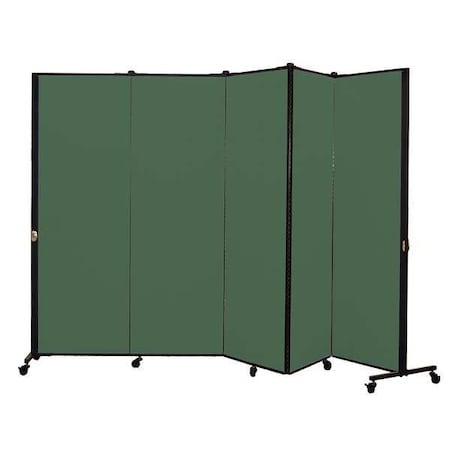 Screenflex Portable Room Divider, 9Ft 5In W, Mallard HKDL605-DN