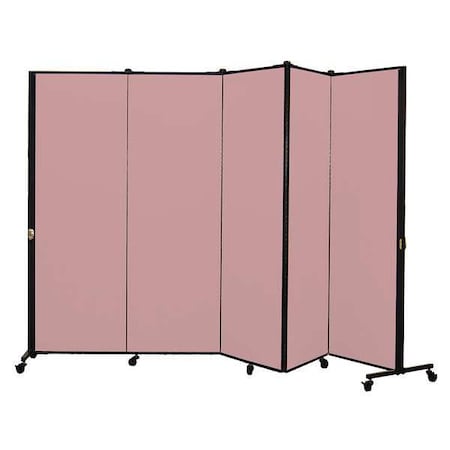 Screenflex Portable Room Divider, 9Ft 5In W, Rspbrry HKDL605-VM