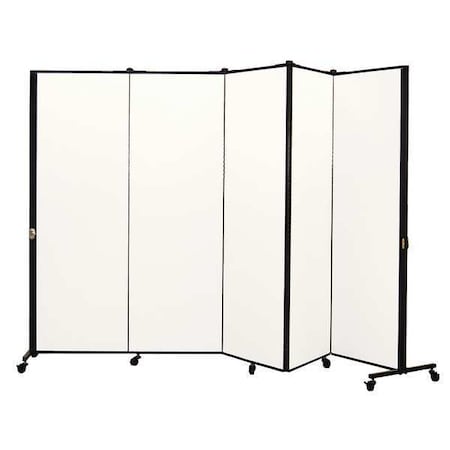 Screenflex Portable Room Divider, 9Ft 5In W, Ice HKDL605-VT