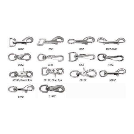 Campbell Chain & Fittings 3/8" Swiveling, Round Eye Trigger Snap, No. 5013Z T7616402