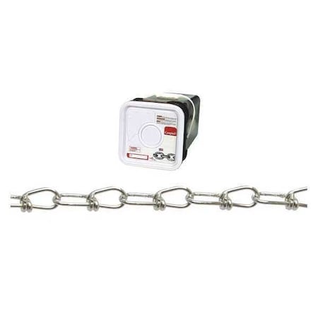 Campbell Chain & Fittings No 1 Double Loop (Inco) Chain, Zinc Plated, 450' per Square Pail T0754126N