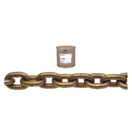 Campbell Chain & Fittings 1/2" Grade 70 Transport Chain, Yellow Chromate, 100' per Drum T0510810