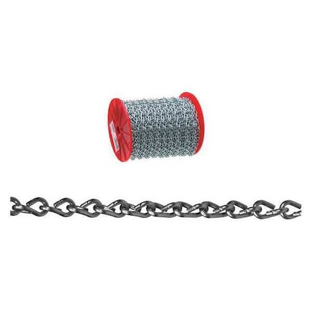 Campbell Chain & Fittings No. 16 Double Jack Chain, Zinc Plated, 200' per Reel T0721627N
