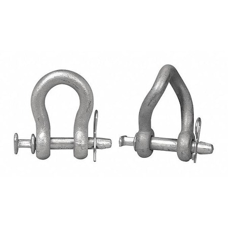 Campbell Chain & Fittings 7/8" Twisted Clevis, Long Body, Forged, Electro-Galvanized T3899919