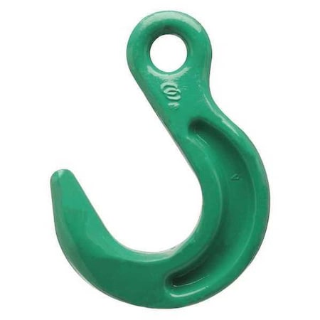 Campbell Chain & Fittings 3/4" Cam-Alloy Eye Foundry Hook, Grade 100, Painted Green 5665215