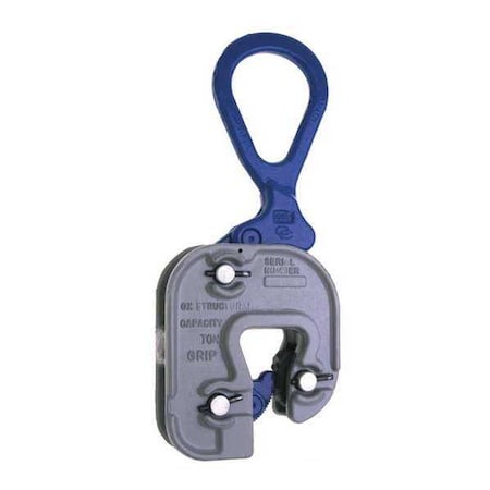Campbell Chain & Fittings GX Structural Short Leg Plate Clamp, 1/16"- 5/8" Grip, 1/2 ton WLL 6423100
