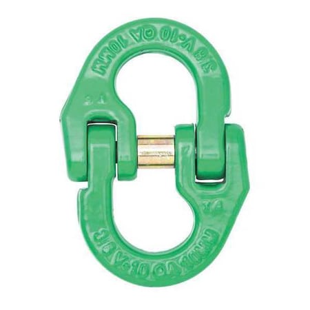 Campbell Chain & Fittings 1" Quik-Alloy Coupling Link, Grade 80, Painted Red 5771615