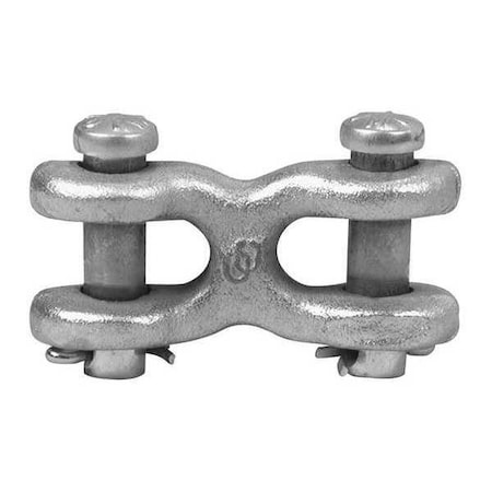 Campbell Chain & Fittings 1/4 in- 5/16 in Twin (Double) Clevis Link, Forged Steel, Zinc Plated T5423300