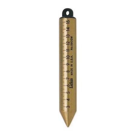 Crescent Lufkin 20 oz. Inage Solid Brass Cylindrical Metric Plumb Bob 590GMN