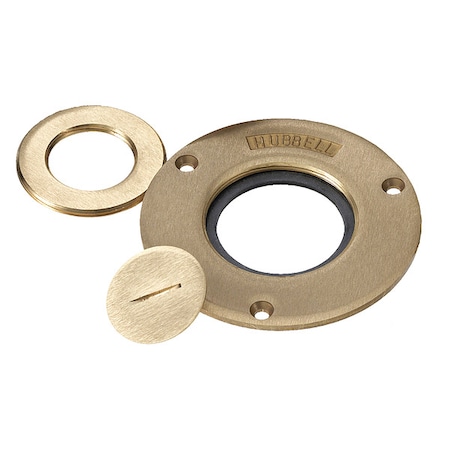 Hubbell Wiring Device-Kellems Brass Crown Plug, 3/4 In. Threaded S5012