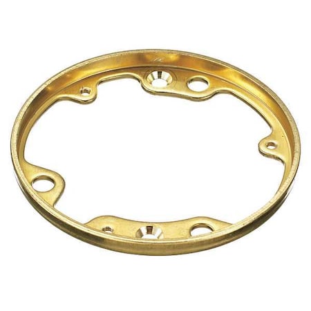 Hubbell Wiring Device-Kellems Round Brass Cover Flange S5016