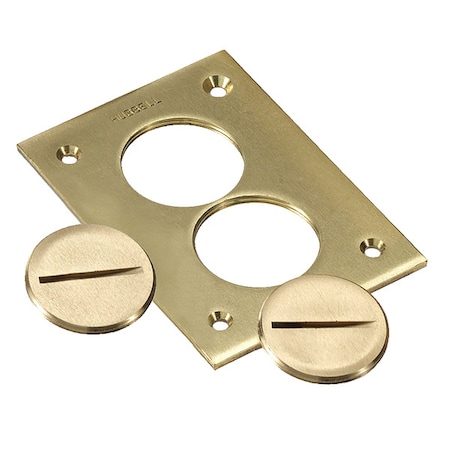 Hubbell Wiring Device-Kellems Brass 1 In. Crown Plug S5013