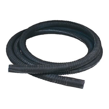 Nortech Vacuum Hose, 20 ft L, Black, Neoprene N661