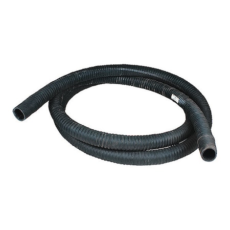 Nortech Vacuum Hose, 20 ft L, Black, Neoprene N662