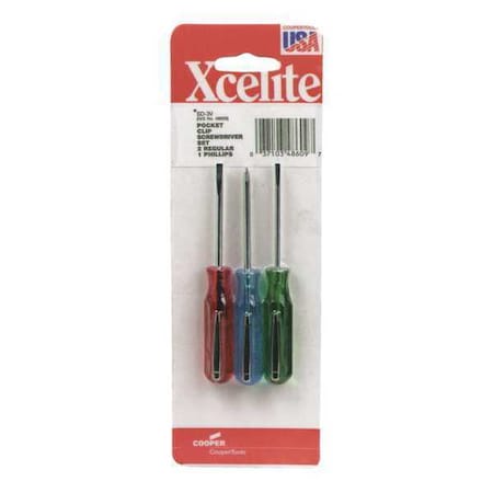 Xcelite Phillips Screwdriver Set, 3 pcs SD3VN