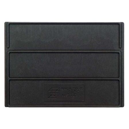 Quantum Storage Systems Plastic Divider, Black, 7 1/4 in L, 5 1/4 in H, 6 PK DSS403