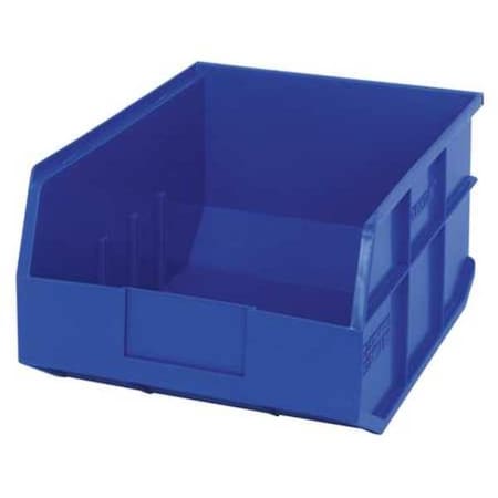 Quantum Storage Systems Shelf Storage Bin, Polypropylene, Blue, 7 in H, 11 in W, 14 in L SSB445BL