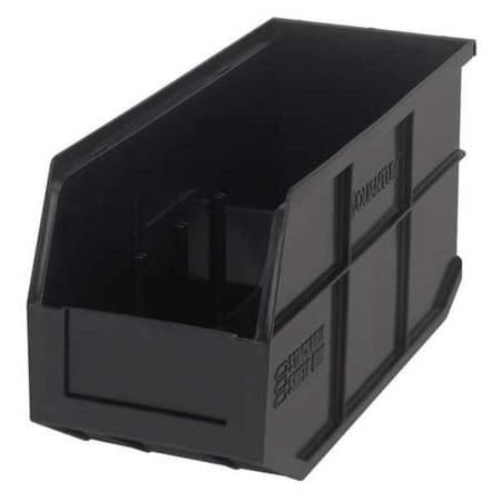 Quantum Storage Systems Shelf Storage Bin, Polypropylene, Black, 7 in H ...