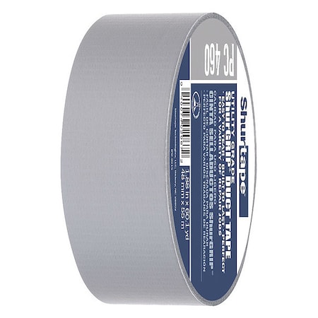 Shurtape Duct Tape, Silver, 60-1/8 yd L, 1-7/8 in W 105449